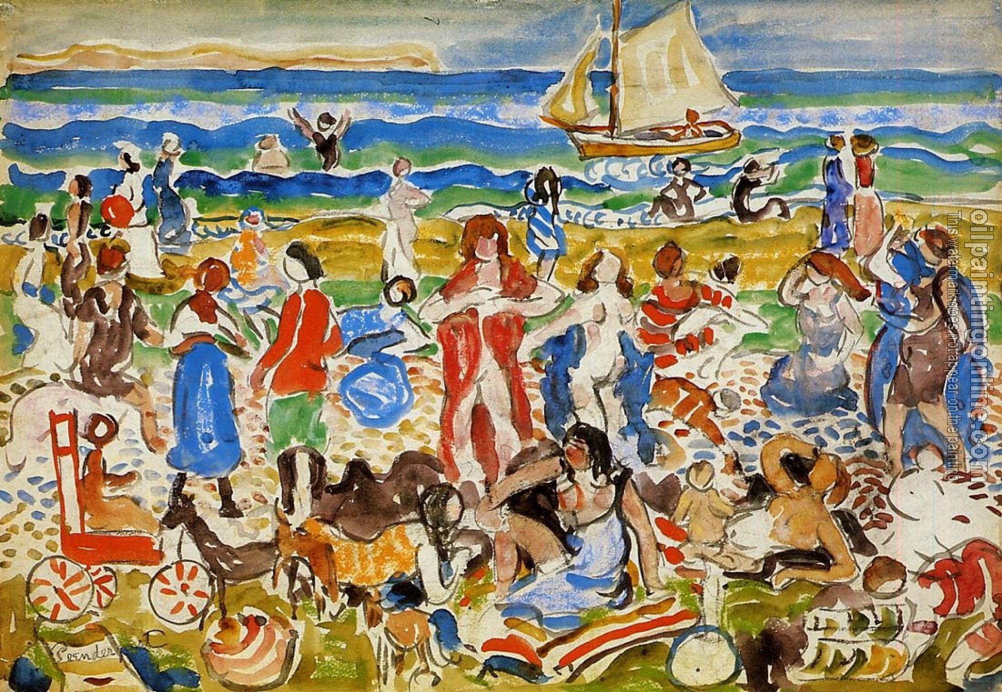 Prendergast, Maurice Brazil - Bathers